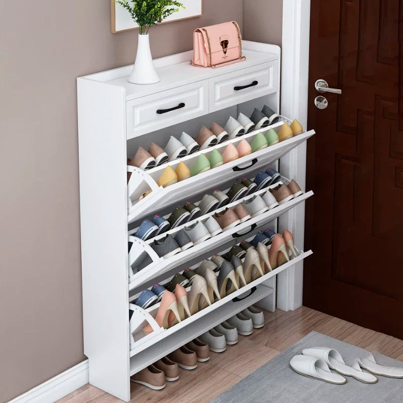 Organizers Thin Shoe Cabinet Closet Hallway Modern Auvent Wooden Shoe Rack Display Zapateros Organizadores Hotel Furniture