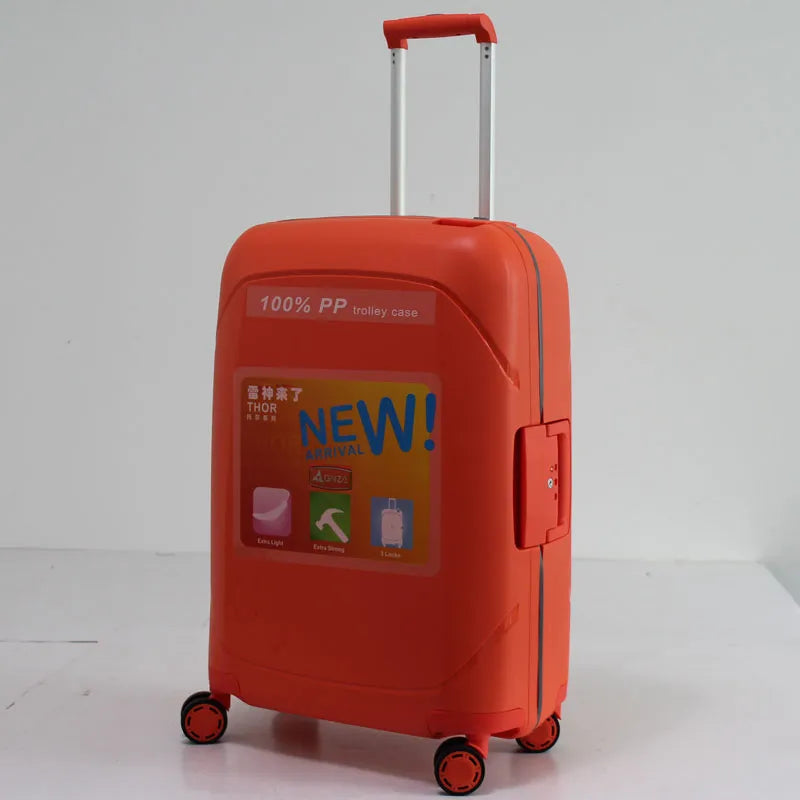 20"24"28" Inch Trolley Case 100% PP Anti-scraping Rolling Luggage Spinner UltraLight Travel Suitcase Hardside Luggage