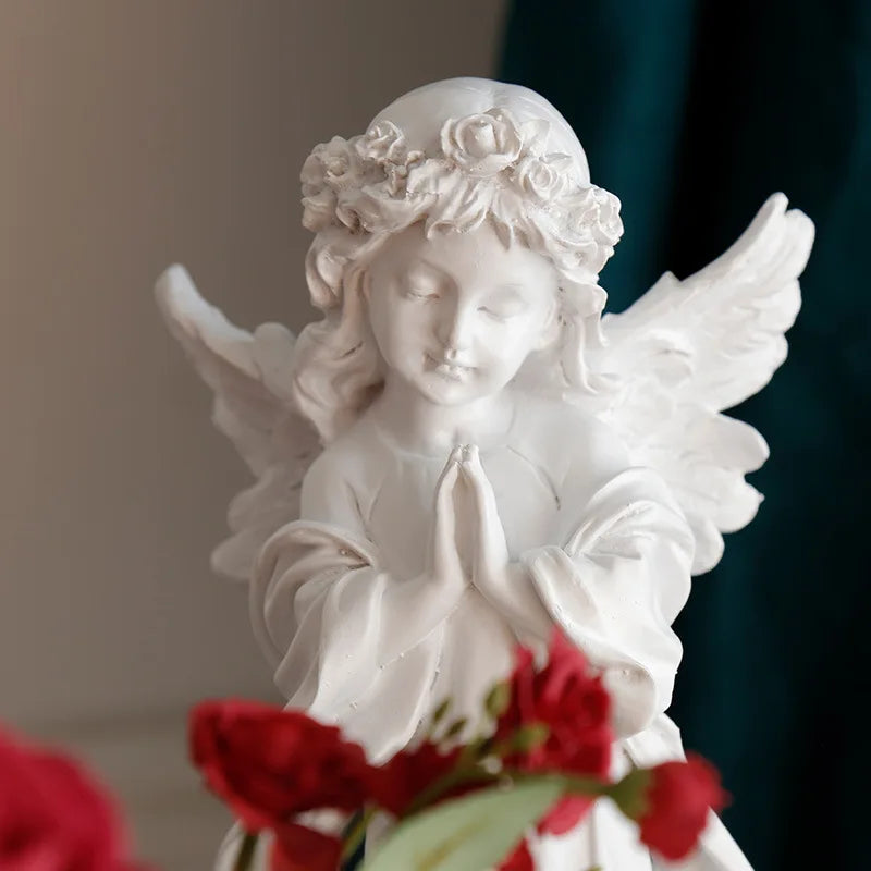 Angel Girl Sculpture Decoration Home Living Room Bookcase Crafts Resin Statue