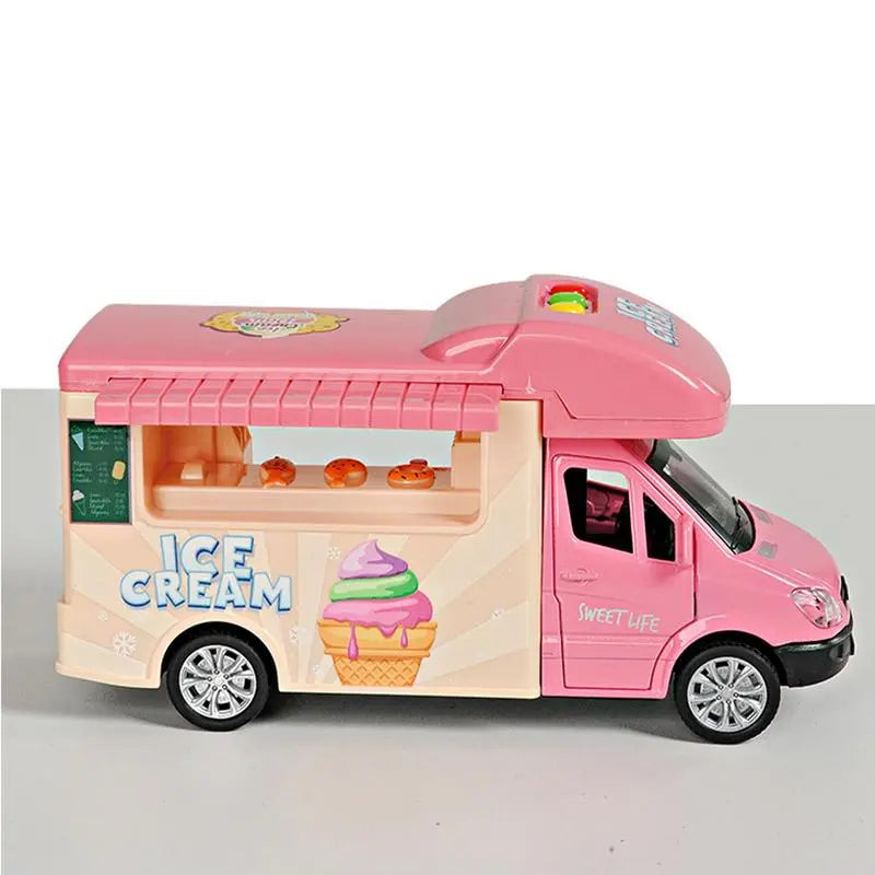 Ice Cream Car Modle Pretend Play Toys Cart House Brain Activity Early Education Game Kids Montessori Toy Childrens Birthday Gift