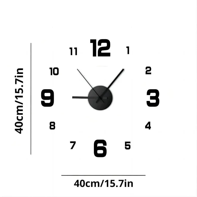 Modern Design Large Wall Clock Decorated Wall Clock for Living Room Fashion Watch Acrylic Mirror Home Decoration Clocks Decor