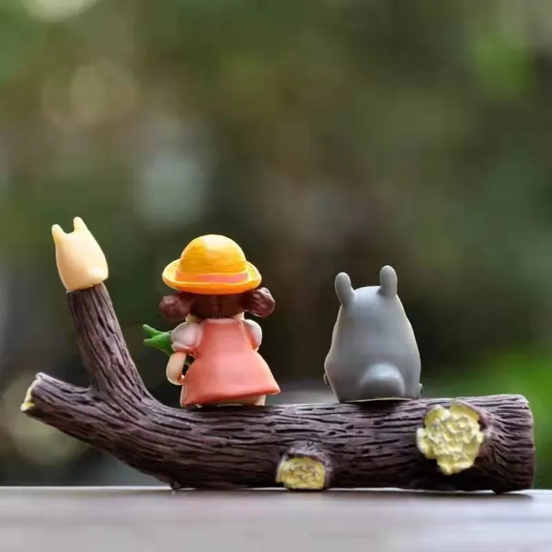 My Neighbor Totoro Miniature Ornaments Japanese Cartoon Totoro Decoration Home Room Decor Garden Desk Cute Ornaments Miniatures