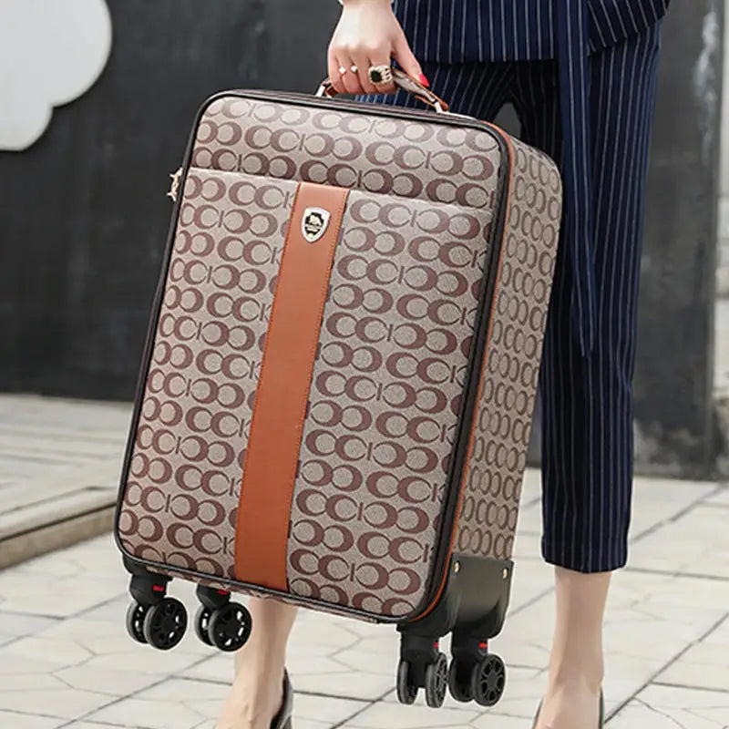 kmikli Luxury Luggage with handbag female fashion male travel suitcase pull rod box trolley carry on 16/20/24 boarding case