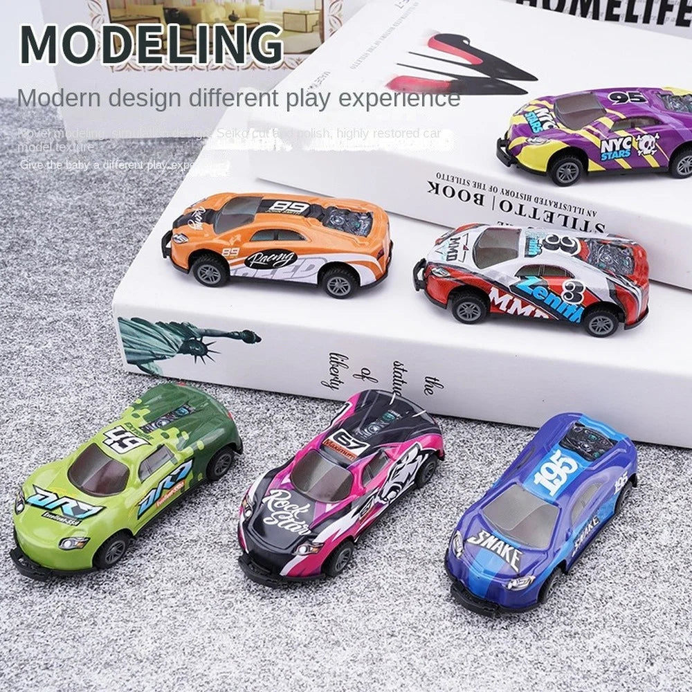 3Pcs Kids Stunt Toy Car Mini Alloy Pull Back Car Ejection Jumping Stunt Car 360° Flip Vehicle Model Toys for Boys Children Gifts