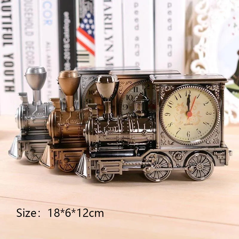 Retro Kerosene Light  Alarm Clock Vintage Alarm Clock  Table Clock Living Room Decor Articles Office Craft Ornament