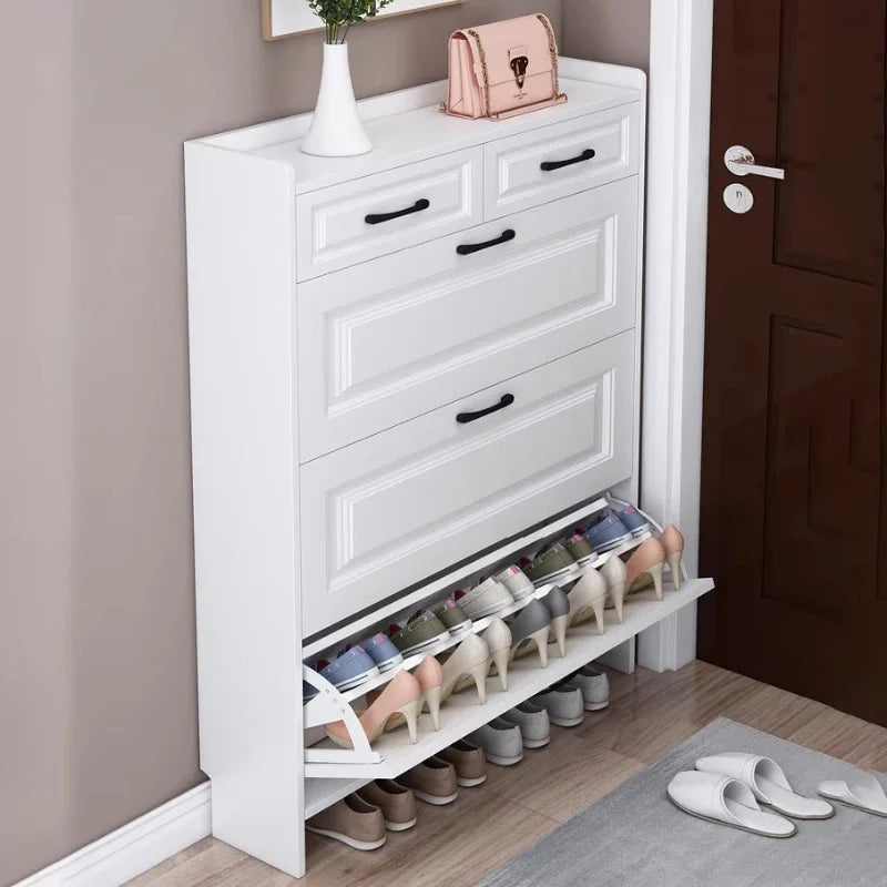 Organizers Thin Shoe Cabinet Closet Hallway Modern Auvent Wooden Shoe Rack Display Zapateros Organizadores Hotel Furniture