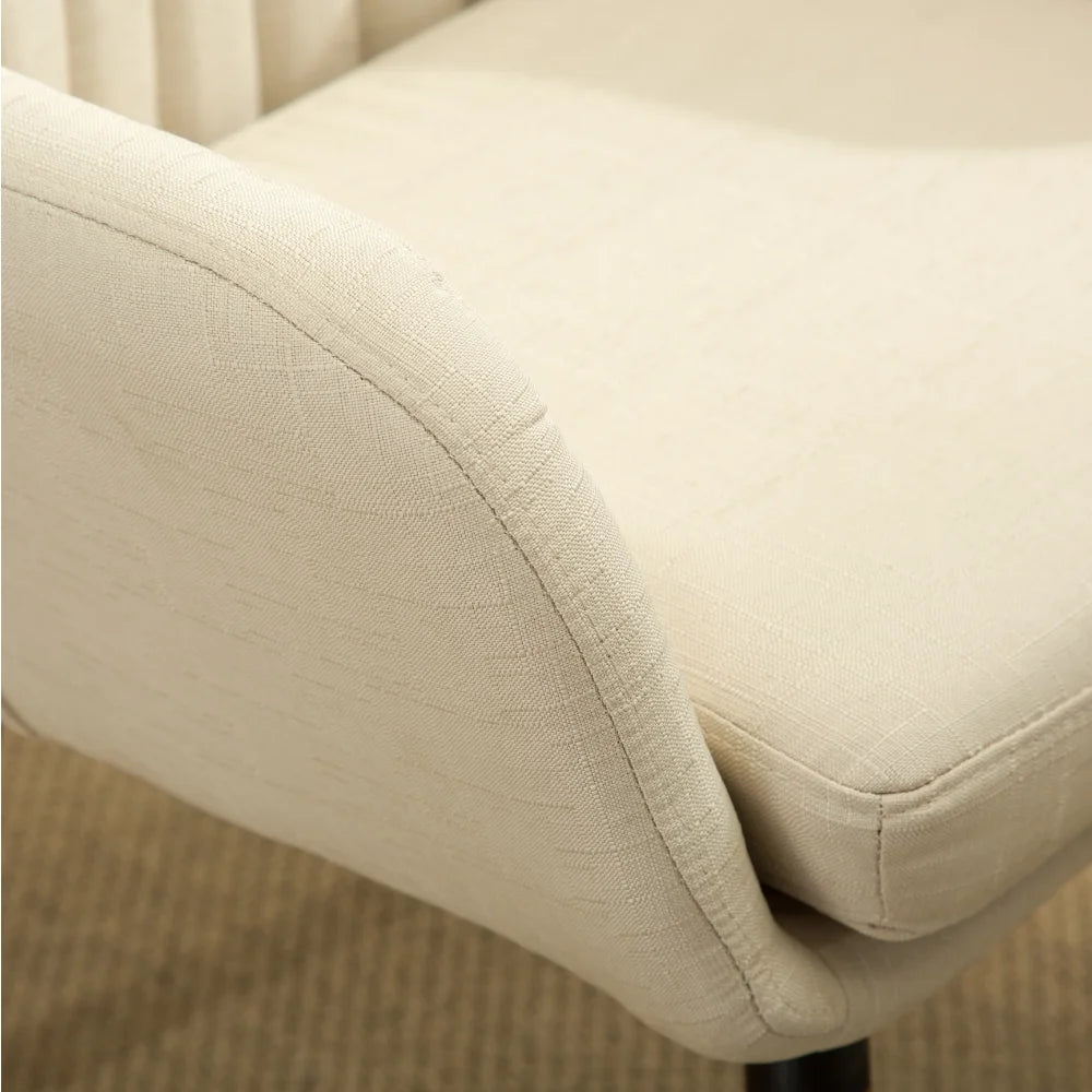 BOUSSAC Tuchico Contemporary Fabric Accent Chair, Sofa Chair,Living Room Furniture, Light Luxury Chair