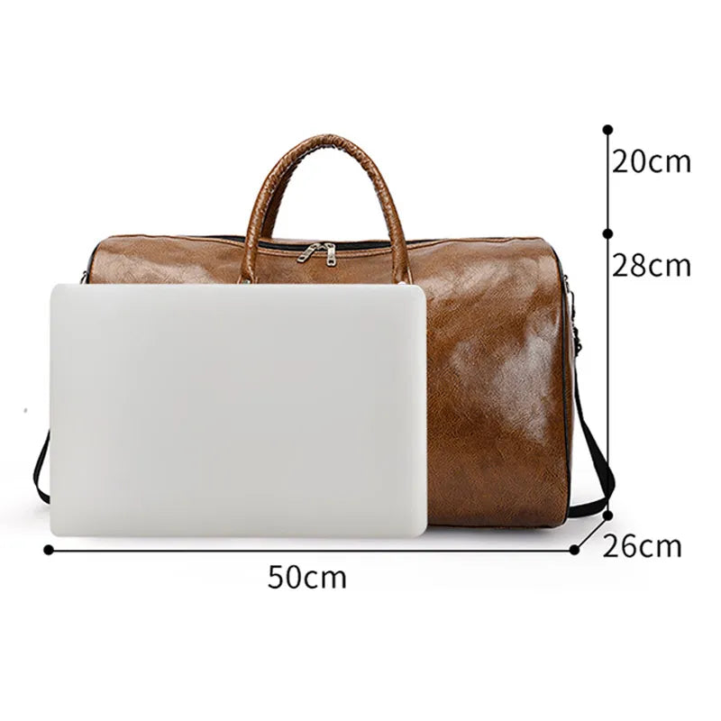 AOTTLA Handbags For Women Travel Bag Ladies New Sports Fitness Pack Pu Leather Shoulder Bag Luggage Crossbody Bag Duffle Bag Men