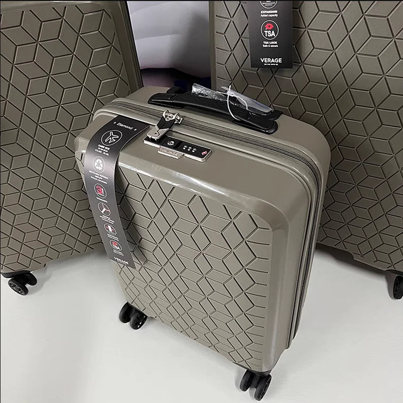 High configuration luggage 20 Boarding box Fashion code box PP scratch-proof carry-on suitcase