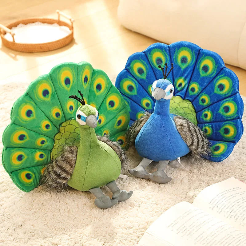 1pc 25*30CM Cute Simulation Peacock Plush Toys Kawaii Dolls Stuffed Soft Animal Peahen Toy Lovely Home Birthday Decor Gifts