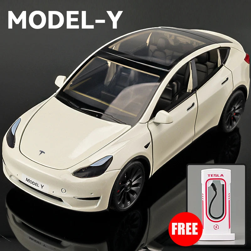 Z3 MINI AUTO 1:24 Simulation TESLA MODEL Y SUV Alloy Cars Toy Diecasts Vehicles Metal Model Car Decoration For Kids Gift Boy Toy