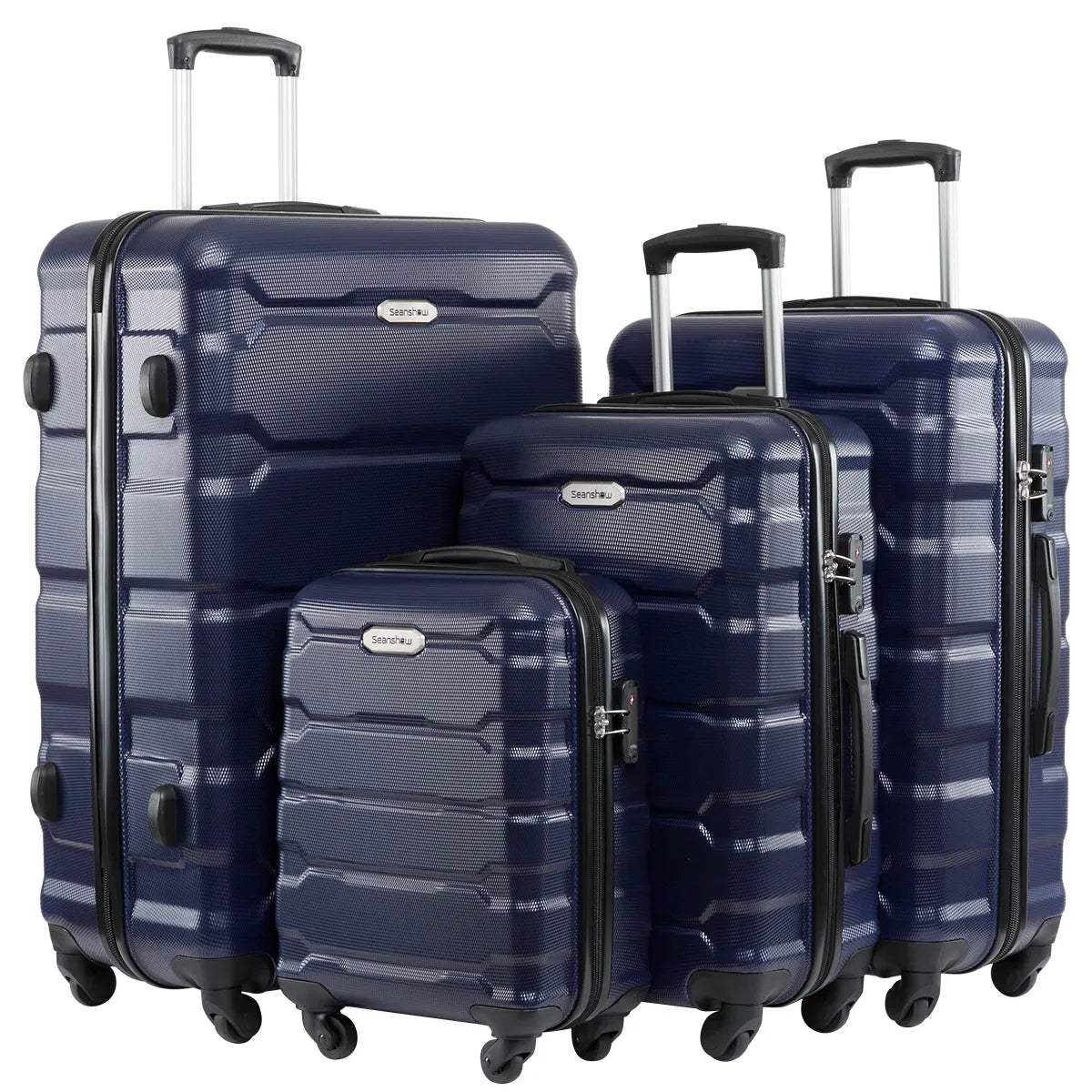 NEW 4PCS luggage sets suitcase on wheels Women spinner rolling luggage ABS travel suitcase set hardside trolley luggage case bag