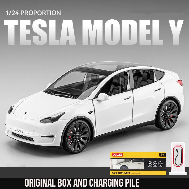 Z3 MINI AUTO 1:24 Simulation TESLA MODEL Y SUV Alloy Cars Toy Diecasts Vehicles Metal Model Car Decoration For Kids Gift Boy Toy