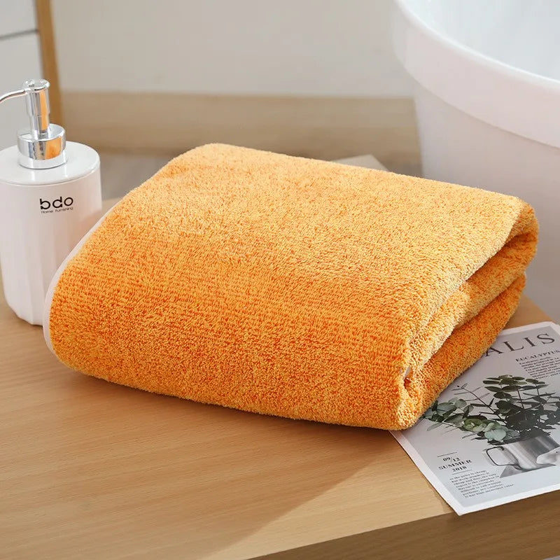 70x140cm Bamboo Charcoal Coral Velvet Bath Towel For Adult Soft Absorbent Bamboo Carbon Fiber Household Bathroom Towel Sets