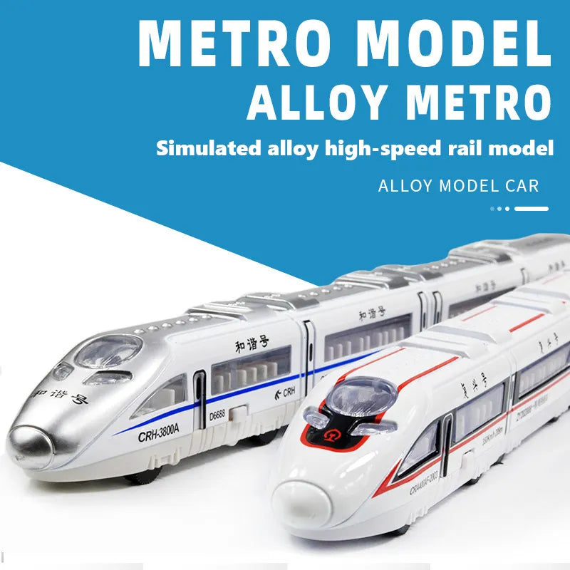 High-speed Metro Train Pull Back Connection Vehicle Model Kids Vehicle Children's Toy