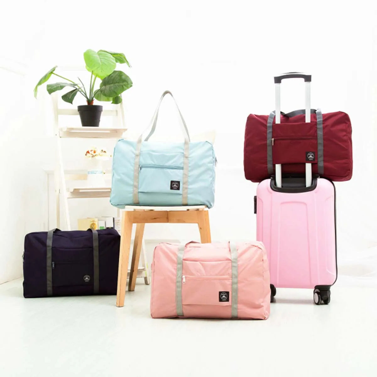 2023 New Nylon Foldable Travel Bags Unisex Large Capacity Bag Luggage Women WaterProof Handbags Men Travel Accessories Bags