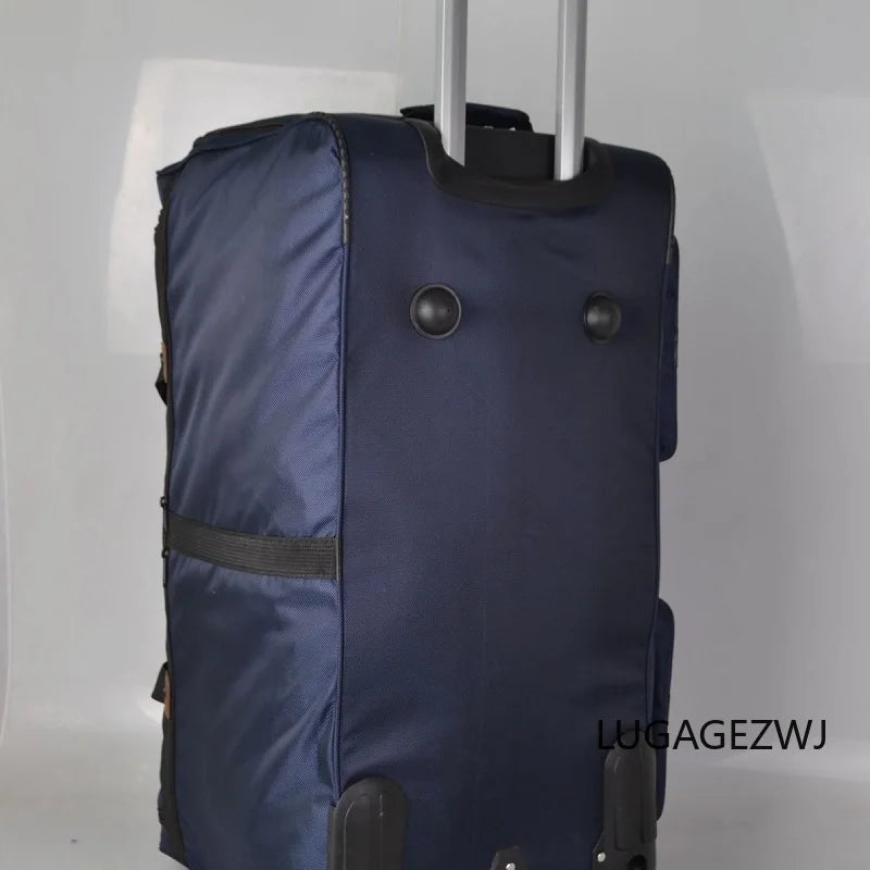 Large Capacity Oxford Rolling Luggage Travel Suitcase For Overseas Storage Travel Bag With Wheels