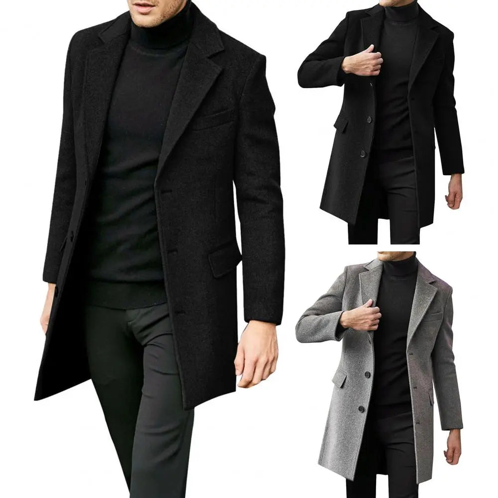 Winter Coats Man New Men's Clothing British Men Business Casual Woolen Coat Spring Jacket Men