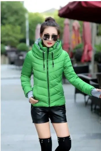 Cheap wholesale 2018 new winter  Hot selling women's fashion casual warm jacket female bisic coats T1192