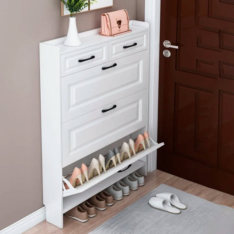 Organizers Thin Shoe Cabinet Closet Hallway Modern Auvent Wooden Shoe Rack Display Zapateros Organizadores Hotel Furniture