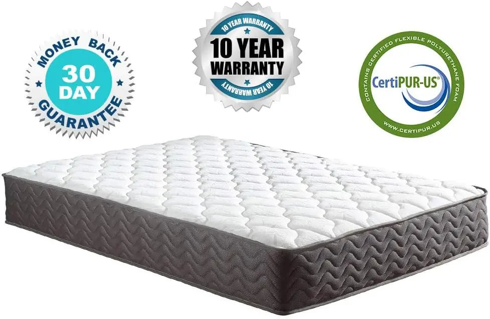 Bamboo, 12" Inch Certified Independently & Individually Wrapped Pocketed Encased Coil Pocket Spring Contour Mattress - King