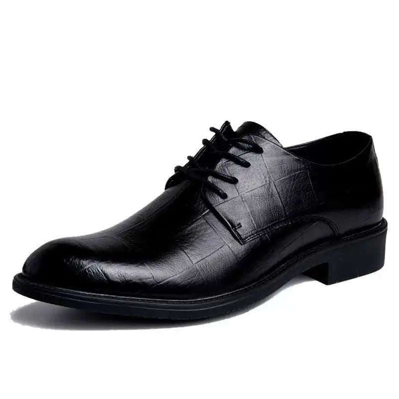 New Black Men Suit Shoes Party Men's Dress Shoes Italian Leather Zapatos Hombre Formal Shoes Men Office Sapatos Social Masculino