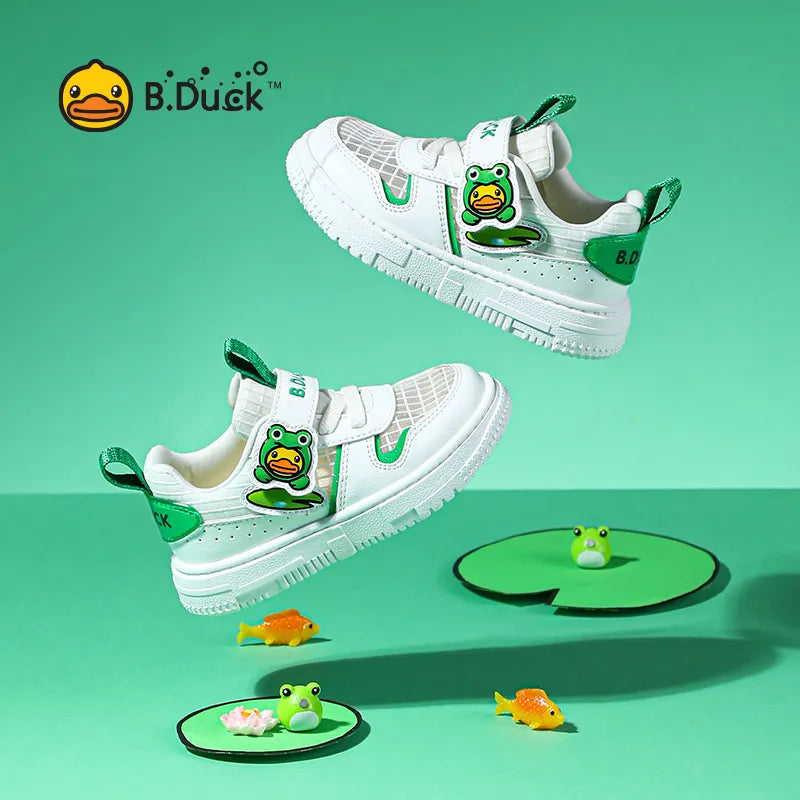 B.Duck White Casual Shoes For Baby Boy Girl Brand Children Sneaker White Kids Sports Shoes Toddler Walking Shoes for All Seasons