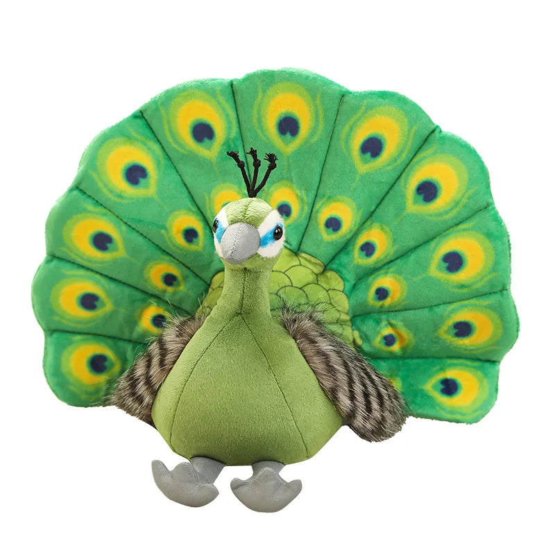 1pc 25*30CM Cute Simulation Peacock Plush Toys Kawaii Dolls Stuffed Soft Animal Peahen Toy Lovely Home Birthday Decor Gifts