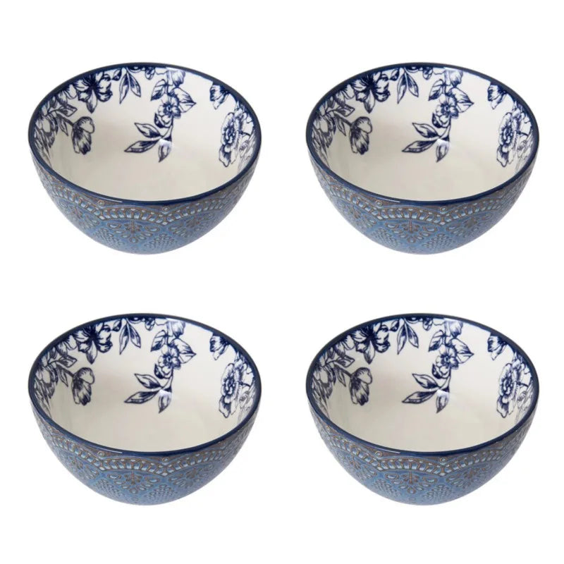 Gabriela Blue Stoneware 16-Piece Dinnerware Set