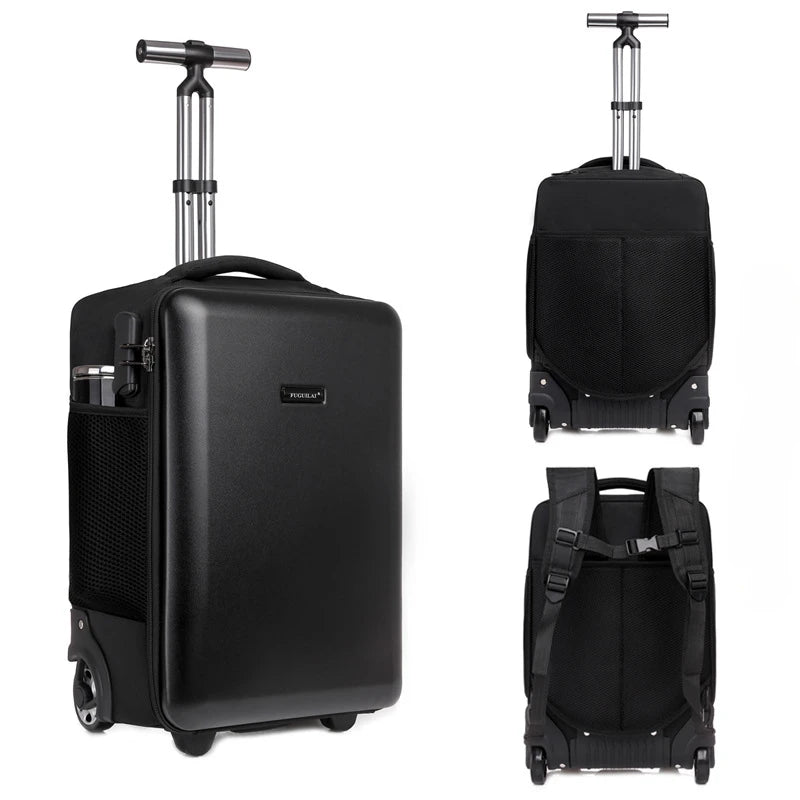 Waterproof Travel Backpack Travel Carry-on Luggage Lightweight Luggage Large Capacity Hard Shell Business Trolley Case